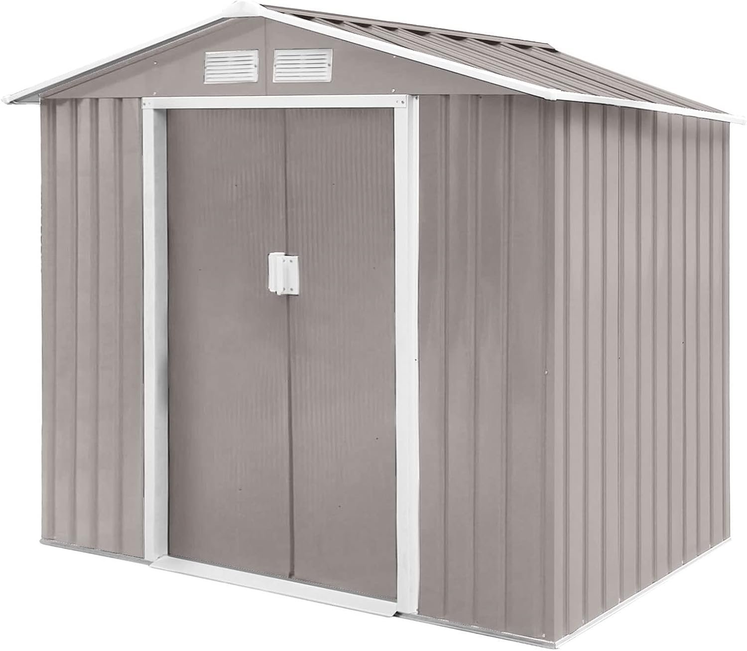 HATTORO S300 gereedschapsschuur tuinhuis schuur 15 m³ lichtgrijs