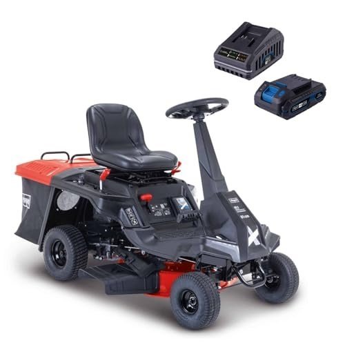 SCHEPPACH Tondeuse à gazon autoportée MR225-61 – Moteur 4 temps 4,4 kW 6,0 cv – Largeur de coupe 61 cm – Hauteur de coupe réglable – Démarrage