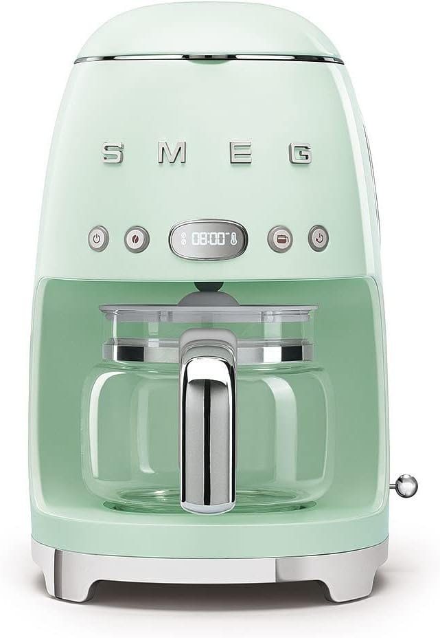 Smeg 50's Retro DCF02PGUK Filterkoffiezetapparaat met timer - Pastelgroen