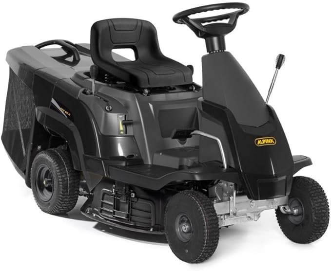 Alpina AT2 66 QA Tracteurs de Jardin - Moteur STIGA 224 CC, 3 Modes de Coupe, 5 hauteurs de Coupe, collecteur d'herbe 150L, siège et Direction ergonomiques