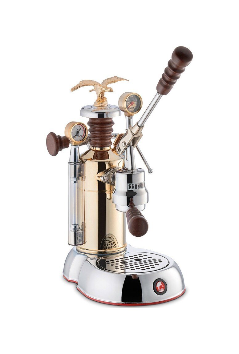 Machine expresso à Levier La Pavoni Esperto Competente LPLESC01EU Inox Or