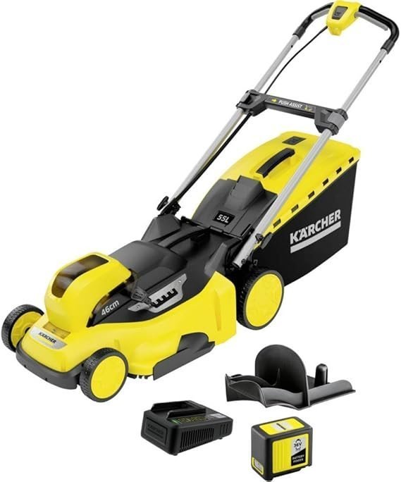 Tondeuse à gazon autoportée sans fil Kärcher LMO 36-46 Noir, Jaune - Kä