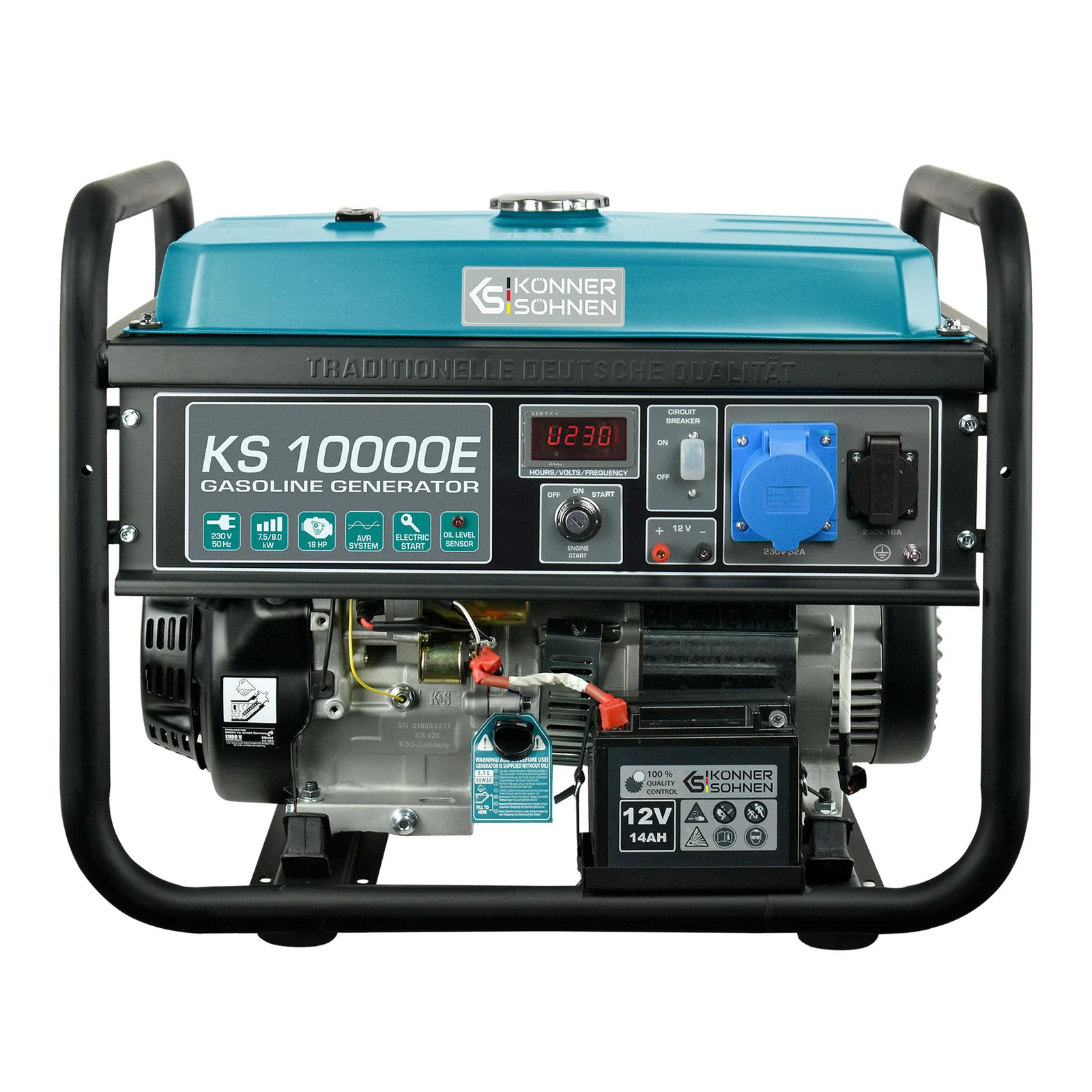 LPG/benzinegenerator "Könner & Söhnen" KS 10000E G