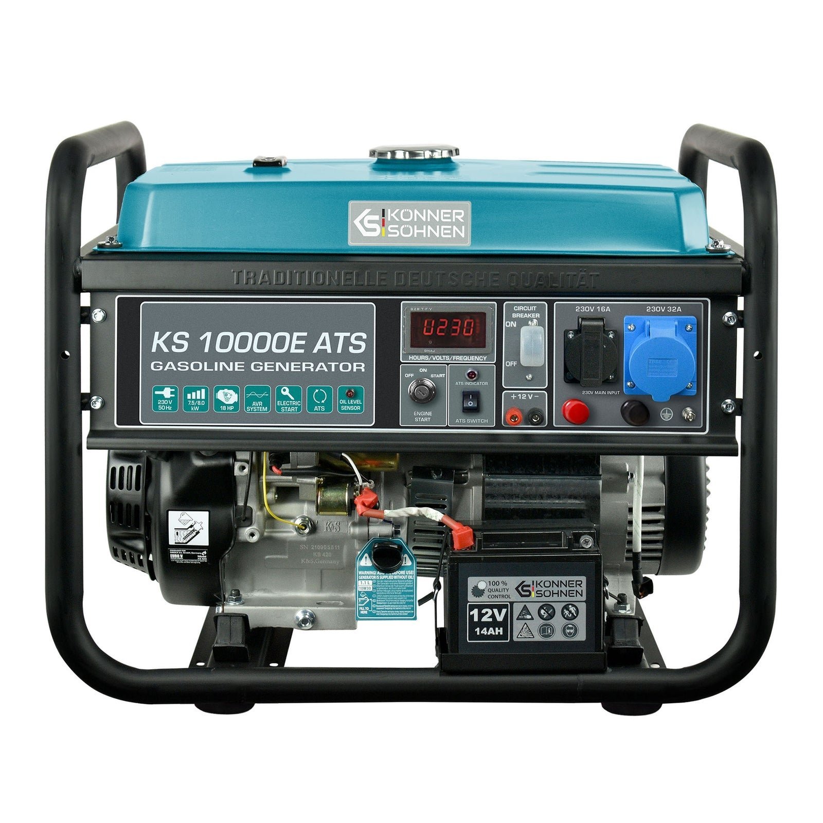 Könner & Söhnen Groupe électrogène 8000w essence 230v Ks10000e-ATS
