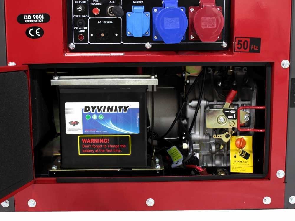 GeoTech Pro DGP8000SE-3 stille dieselstroomgenerator met wielen AVR 6 kW – Bild 2