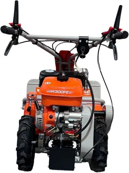 Tondo-débroussailleuse sur roues à 36 fléaux largeur 70cm, moteur thermique 302cc à démarrage électrique