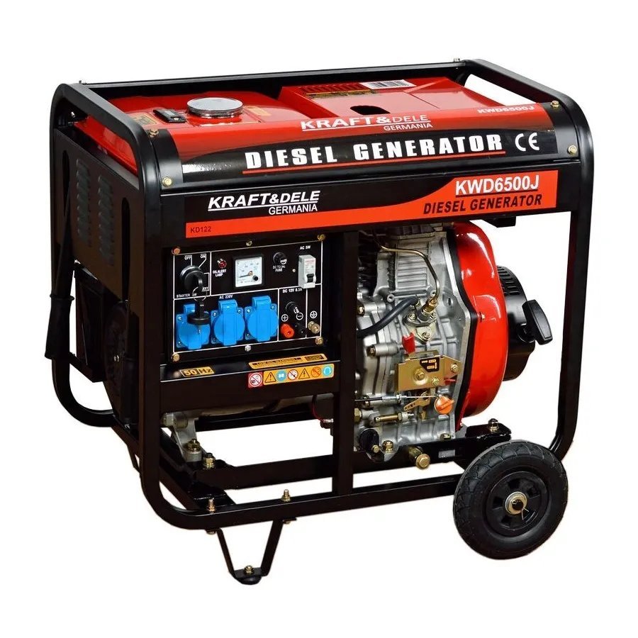 Générateur Groupe éléctrogène Diesel 6500W 12/230V