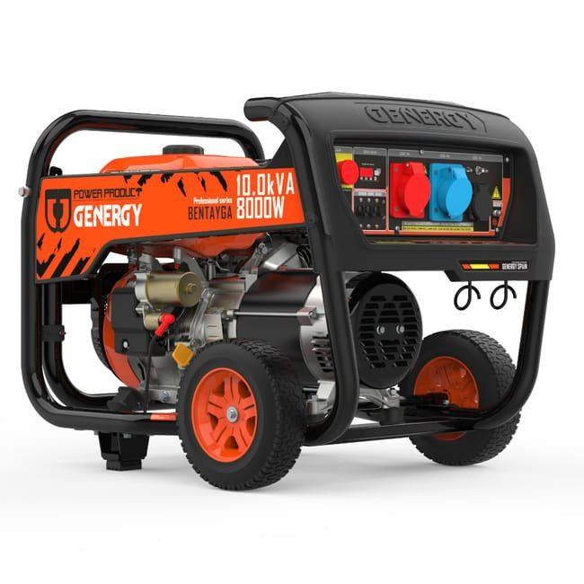 Genergy Générateur électrique triphasé à démarrage automatique avec moteur à essence de 8000 W Bentayga Genergy
